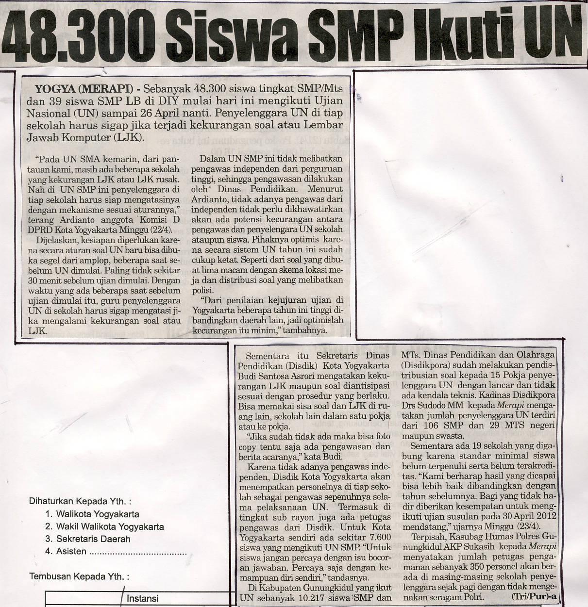 Kliping jogja terbaru